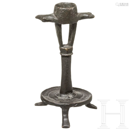 A French Gothic candlestick, 14th century