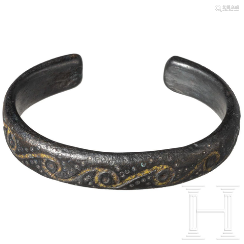 A beautiful Celtic bronze bracelet, 1st century B.C.