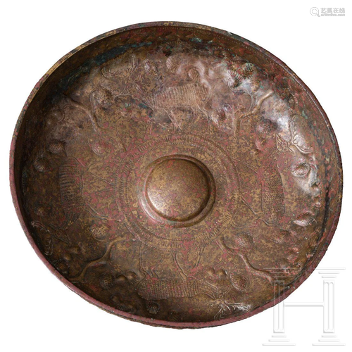 A Phoenician bronze libation bowl, 8th - 6th century