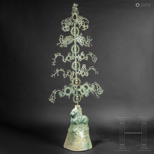 A Chinese money-shaking tree, yao qian shu, Eastern Han