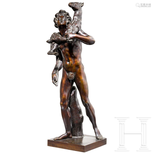 A French neo-classical Grand Tour sculpture of a faun