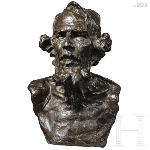 Hippolyte Le Roy (1857-1943) – a Belgian bronze bust