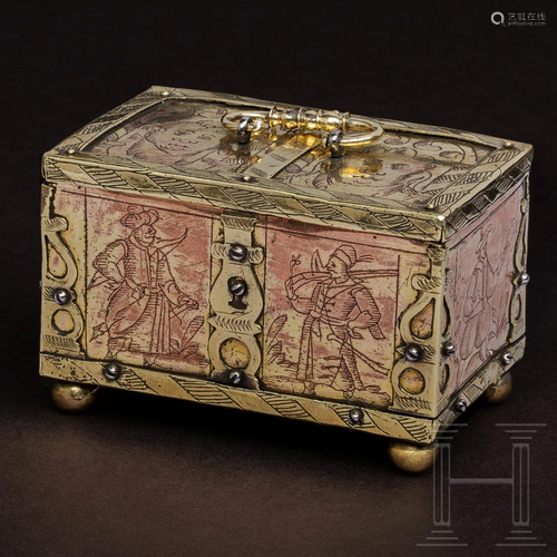 A miniature Nuremberg casket from the workshop of