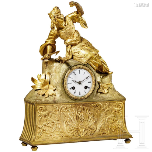 A French pendulum clock with a defeated Turk, circa