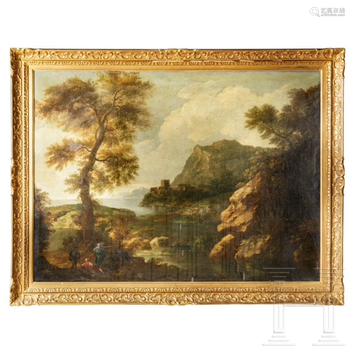 An Italo-Flemish Old Master – A landscape with