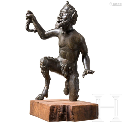 An Italian Renaissance sculpture of a satyr, 17th