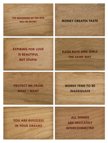 Jenny Holzer (b.1950) Truisms (set of eight)