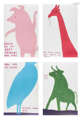 δ David Shrigley (b.1968) Four Posters
