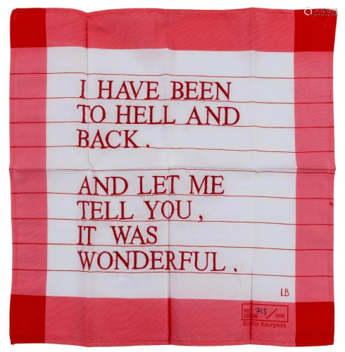 δ Louise Bourgeois (1911-2010) I Have Been to
