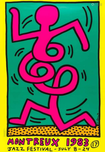 Keith Haring (1958-1990) Montreux 1983 Yellow (Dö