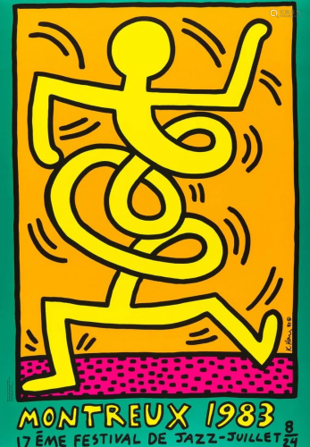 Keith Haring (1958-1990) Montreux 1983 Green (Dö