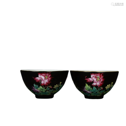 FAMILLE ROSE 'FLORAL' CUP