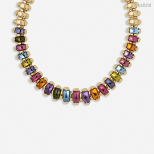 Bulgari, Gold and multi-gem 'Celtica' necklace