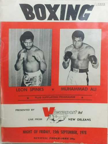 Collection of vintage and later boxing ephemera