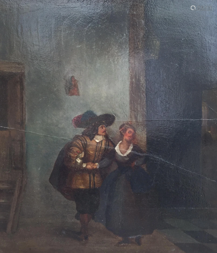 Anonymous 18th century European oil on panel.