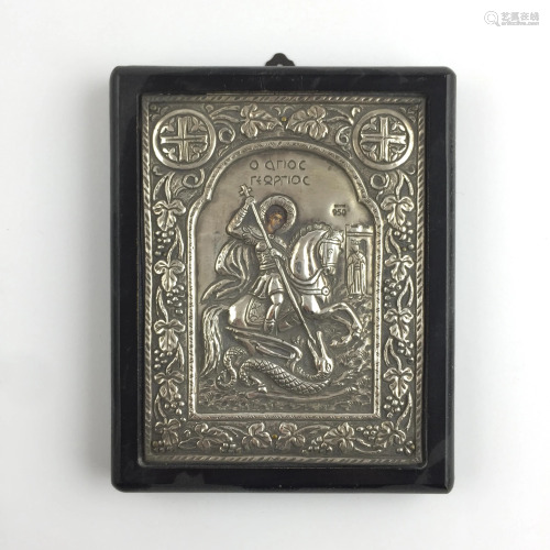 Hand-painted Greek icon