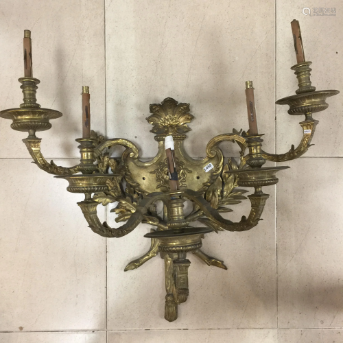 French Empire style wall lamp