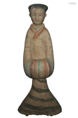 Chinese Pottery Man Statue