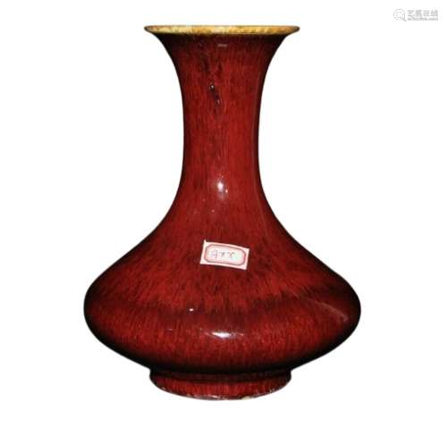 Chinese Red Glaze Porcelain Vase