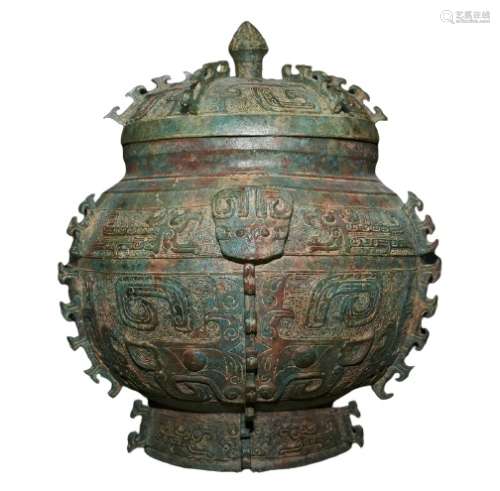 Chinese Bronze Jar Pot