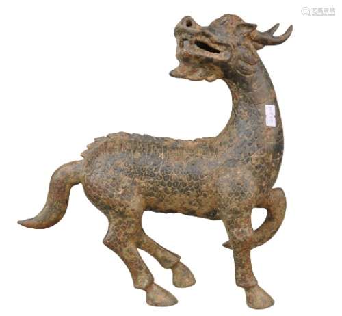 Chinese Bronze Animal Statue Ming Dynasty