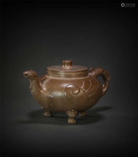 dark-red Enameled POttery from Anicient China