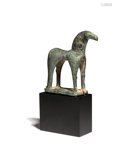 A Greek Bronze Horse Height 2 1/2 inches.