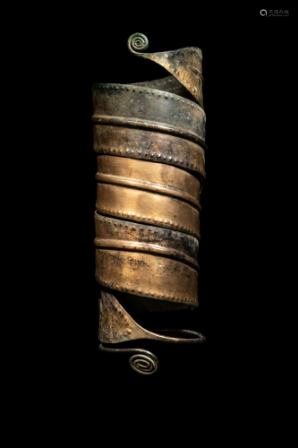 An European Bronze Age Arm Band or Leg Band Height 12
