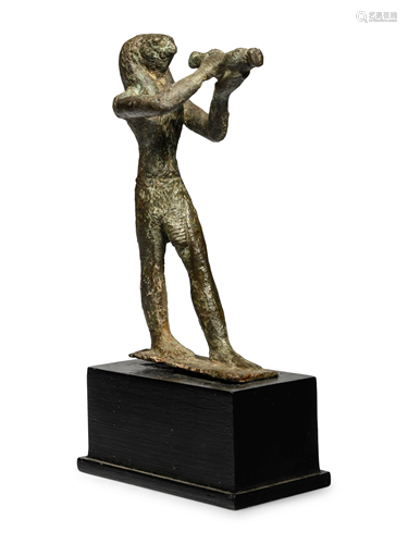 An Egyptian Bronze Horus Height 2 1/2 inches.