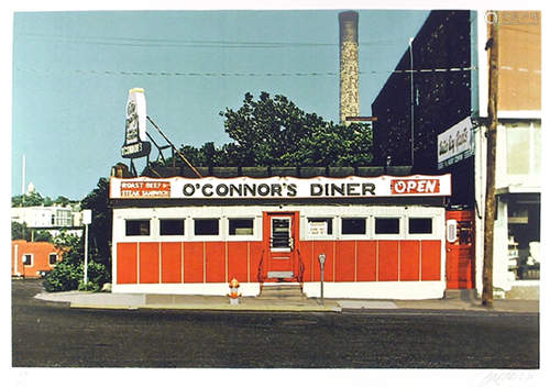 John Baeder, O'Connor's Diner, Screenprint