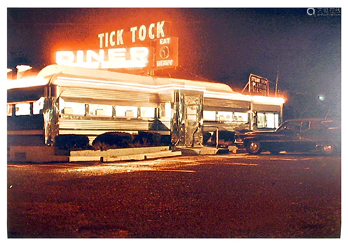 John Baeder, Tick Tock Diner, Screenprint on Somerset