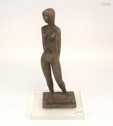 Mid-century Modern Nude Female Sculpture by Chuck