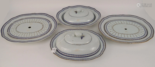 8PCS ANTIQUE CHINESE EXPORT PORCELAIN - Each features