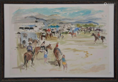 Helen Frank (American 1930 - ) Missoula Montana Horse