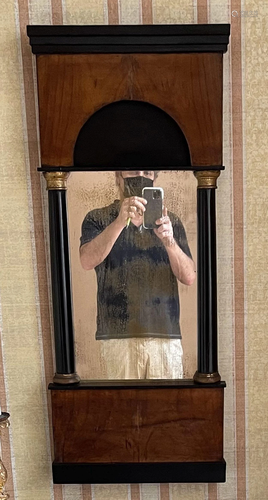 Mahogany mirror