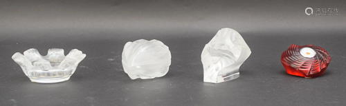 Lalique Crystal Lot. 1 Heart trinket box 2.5