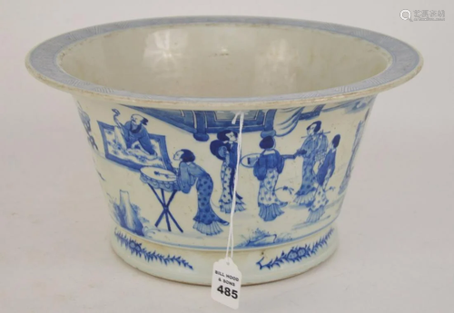 CHINESE BLUE & WHITE PORCELAIN PLANTER - Featuring