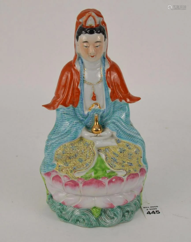 CHINESE PORCELAIN GUANYIN FIGURE - impressed marks …