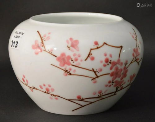 20TH CENTURY CHINESE PORCELAIN VASE - Rose-colored