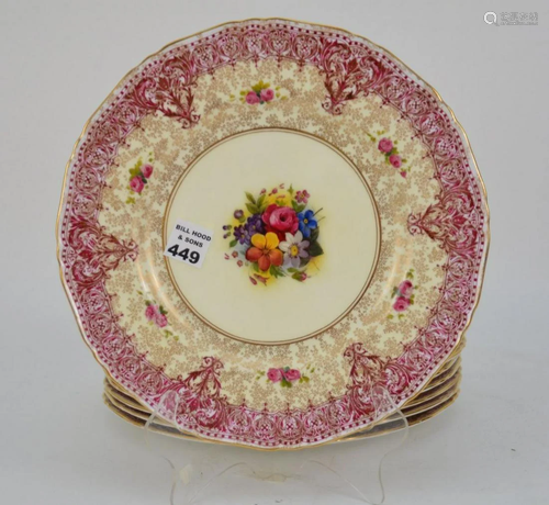 12 ROYAL WORCESTER PORCELAIN DINNER PLATES - Cranbe…