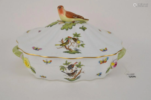 HEREND PORCELAIN ROTHSCHILD BIRD TUREEN - Herend,