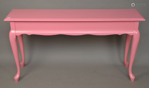 Painted Pink Console Table, 28