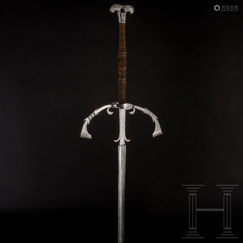 A large two-hand sword, Brunswick, circa 1580