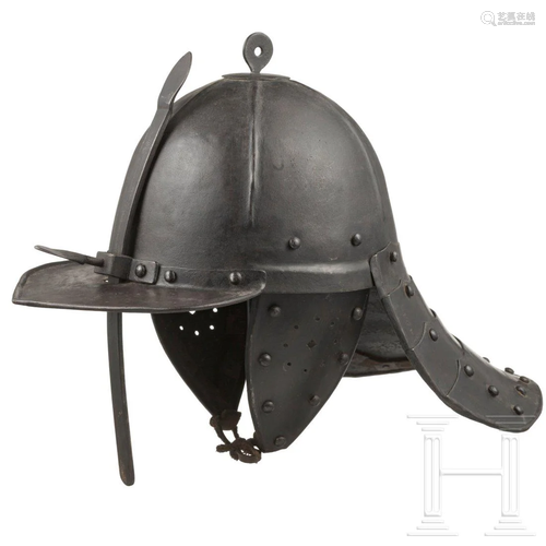 A German/Polish lobster tail helmet, circa 1630