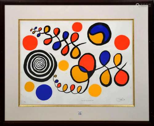 20th Century Lithograph in colors,