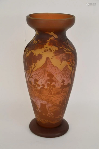 CAMEO GLASS VASE IN THE MANNER OF GALLE - Features