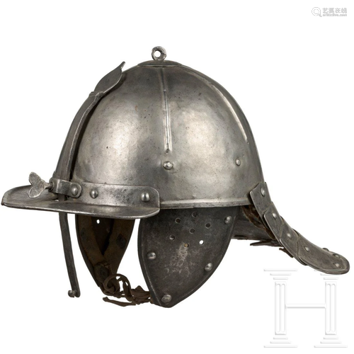 A German/Polish lobster tail helmet, circa 1630