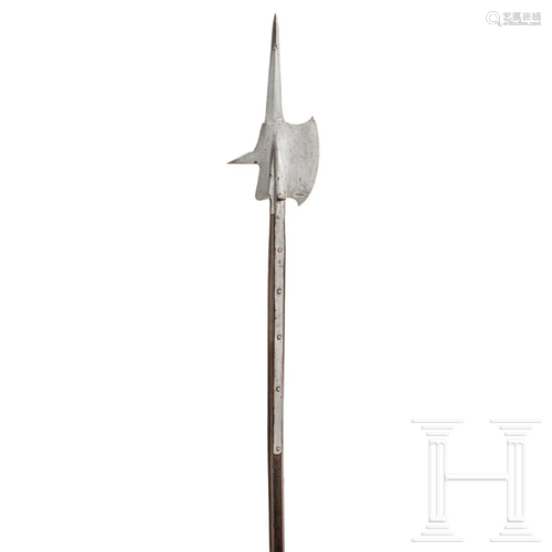 A Swiss Sempach type halberd, 17th century