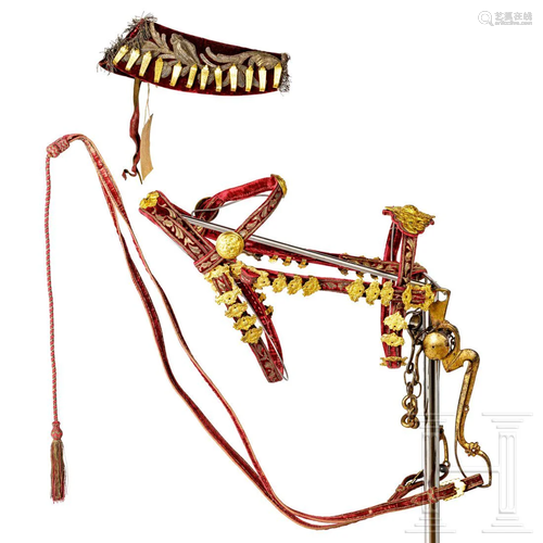 A magnificent princely bridle from the arsenal of