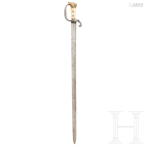 A German hunting sword, circa 1720